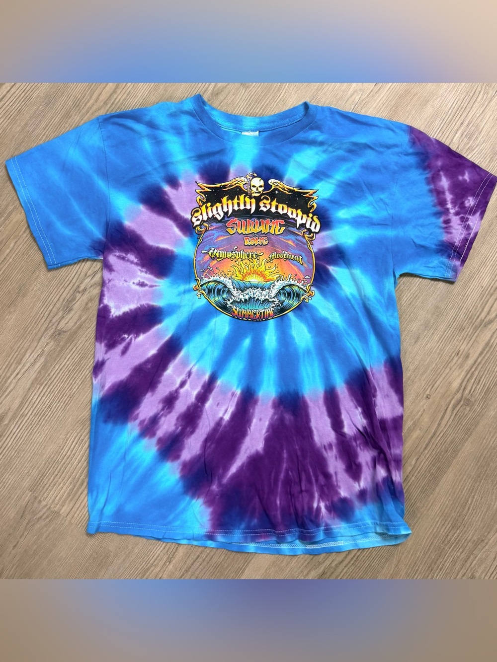Slightly Stoopid Sublime Summertime Tour Tie Dye Shirt Size Large L